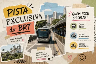 Táxi executivo da Executive Service BH na pista exclusiva do MOVE em Belo Horizonte